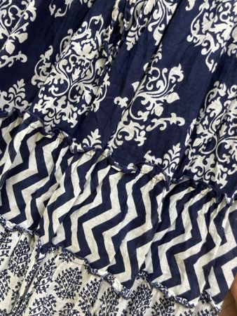 Rock lang blau weiss gr. S/M
