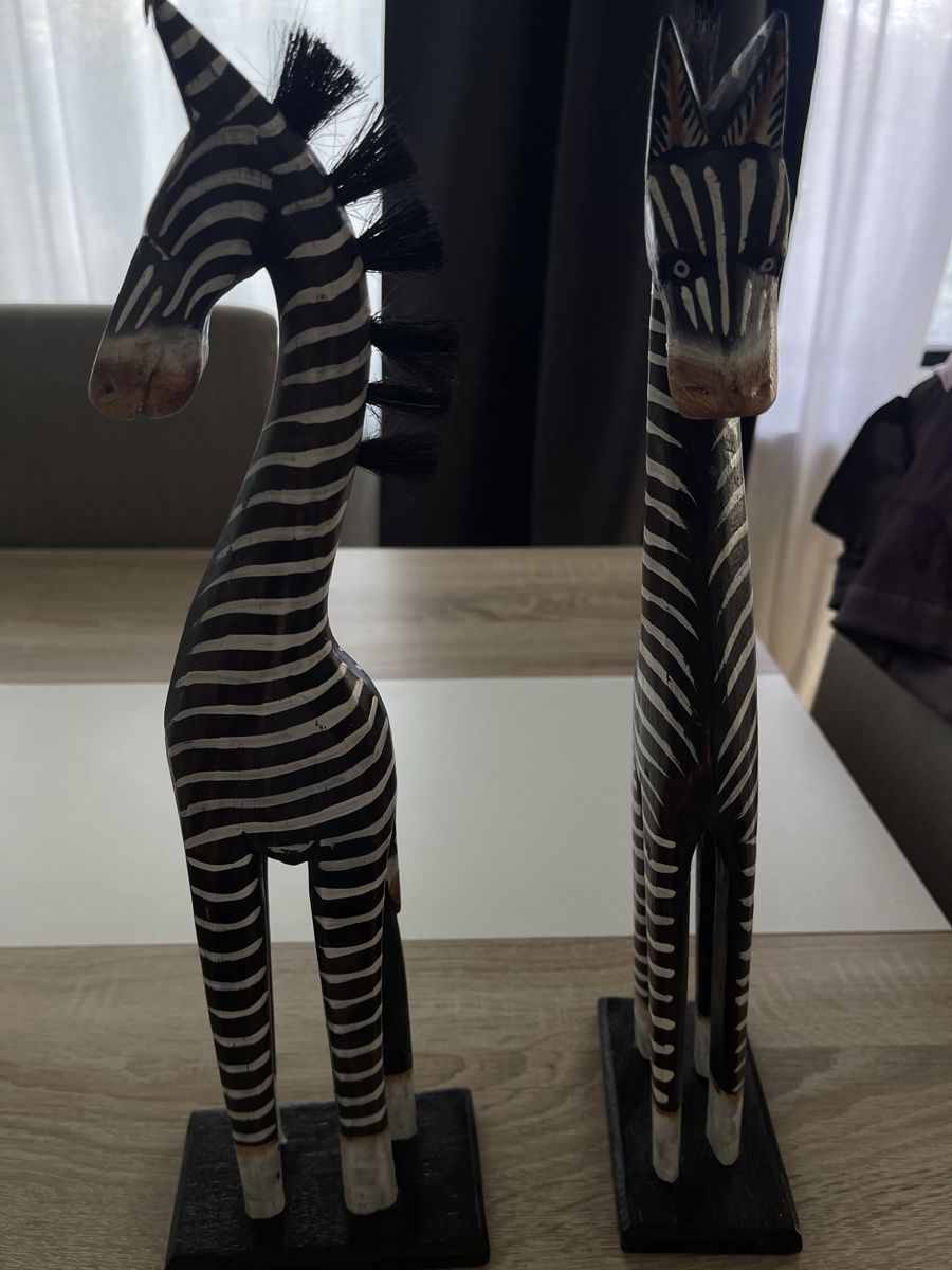 Figuren: 2 Holztier Deko Figuren Zebra – Neu (gemäss Beschreibung) aus Rümlang von ohsnapiiitzme2 1