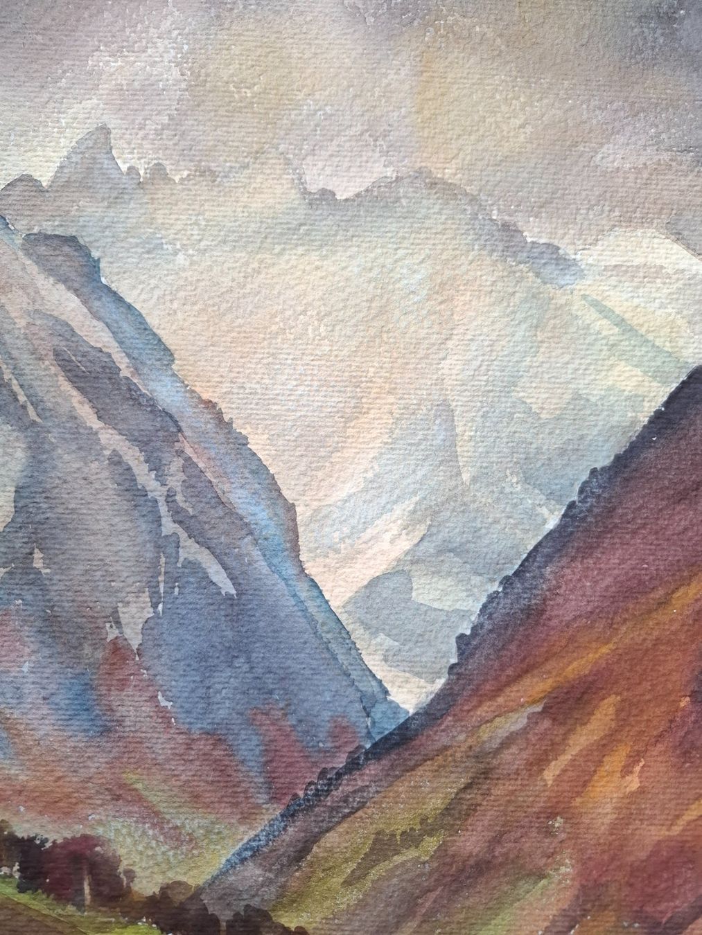 Dipinti: Aquarell Ferdinand Meyer-Streiff Sernftal Glarus 1932 – Usato da Rheinfelden venduto da Badelus 7