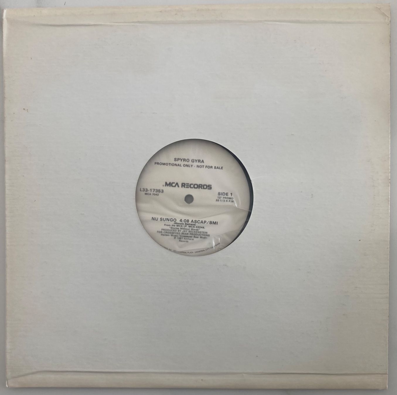 Schallplatten: SPYRO GYRA - NU SUNGO / DEL CORAZON – Gebraucht aus Poliez-Pittet von Newtown-Records