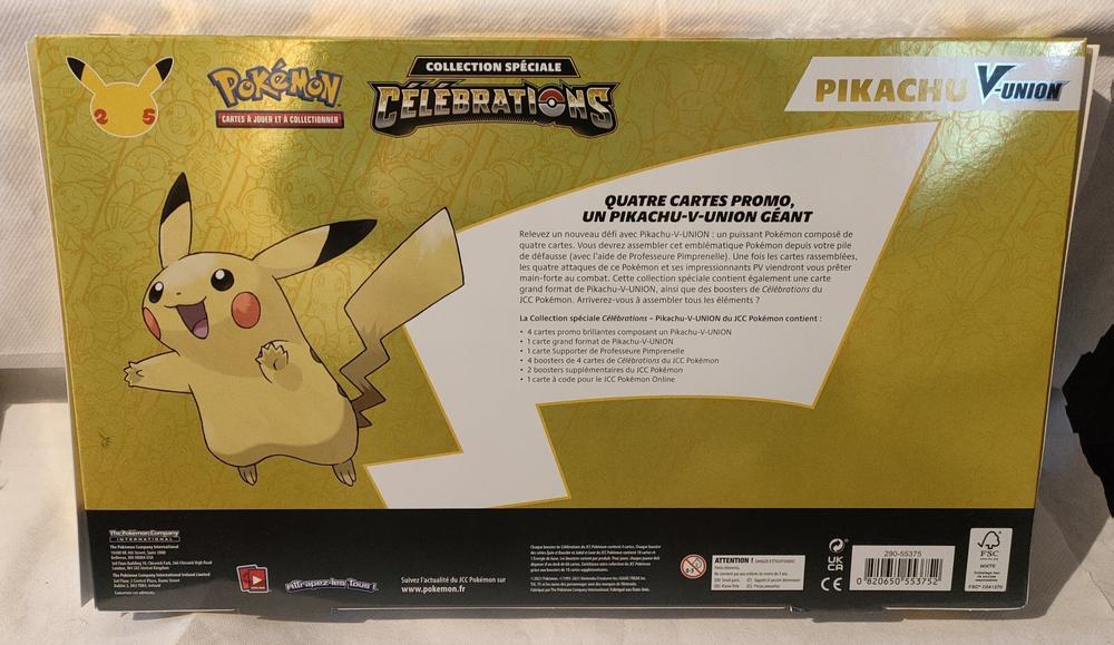 Coffret Pikachu V-Union - Collection Spéciale Célébrations