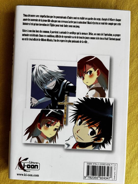 A Certain Magical Index Tome 3 Manga Shonen en français (D #39 occasion