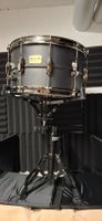 Tama S.L.P. Snare Drum schwarz matt fast neu mit Snarestand