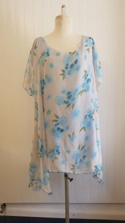 Robe/tunique fantaisie BLEUE 48/52
