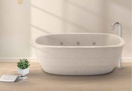 Whirlpool Badwanne Freistehende Terrazzo Resin Wanne Jacuzzi