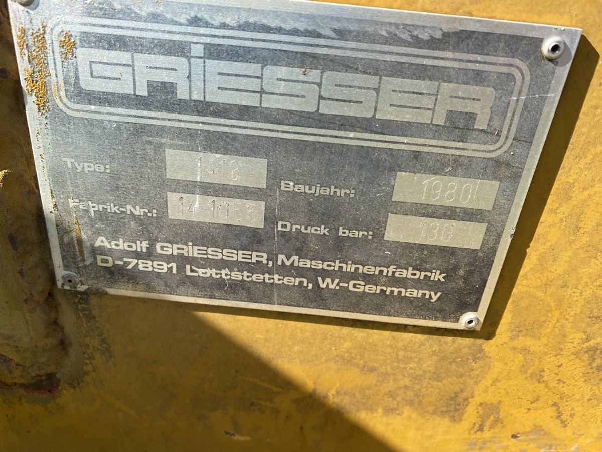 Tutte le macchine: Griesser 1413 – Usato da Speicher venduto da RR26 1
