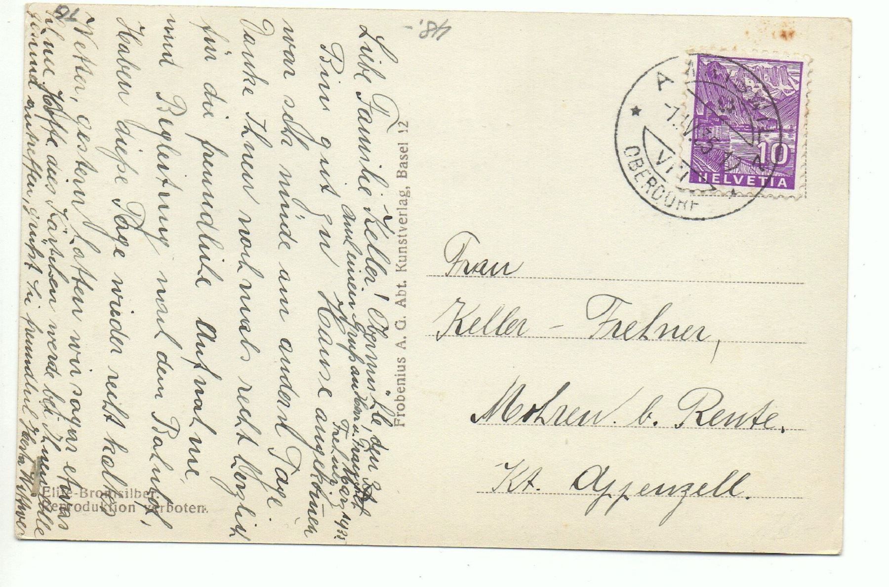 Cartoline postali: AMRISWIL Bahnhofstrasse, Hotel Bahnhof, Auto – Usato da Jona venduto da philajona 1
