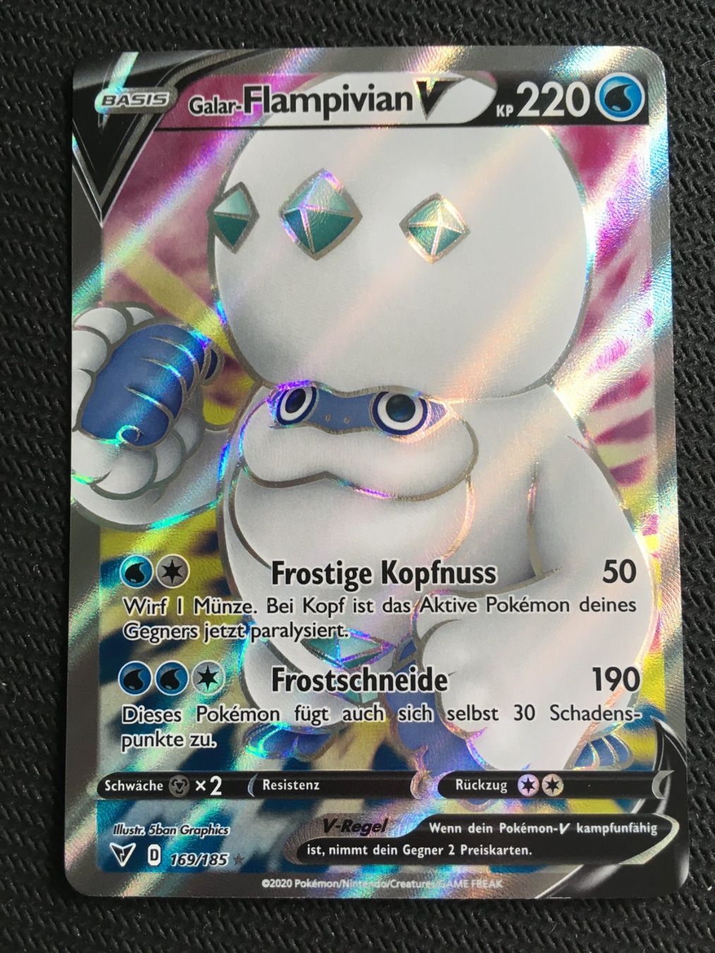 Pokémon Sammelbilder & Trading cards: 169 Flampivian V - Pokémon - Farbenschock - DE – Neu (gemäss Beschreibung) aus St.Gallen von Punktchen01