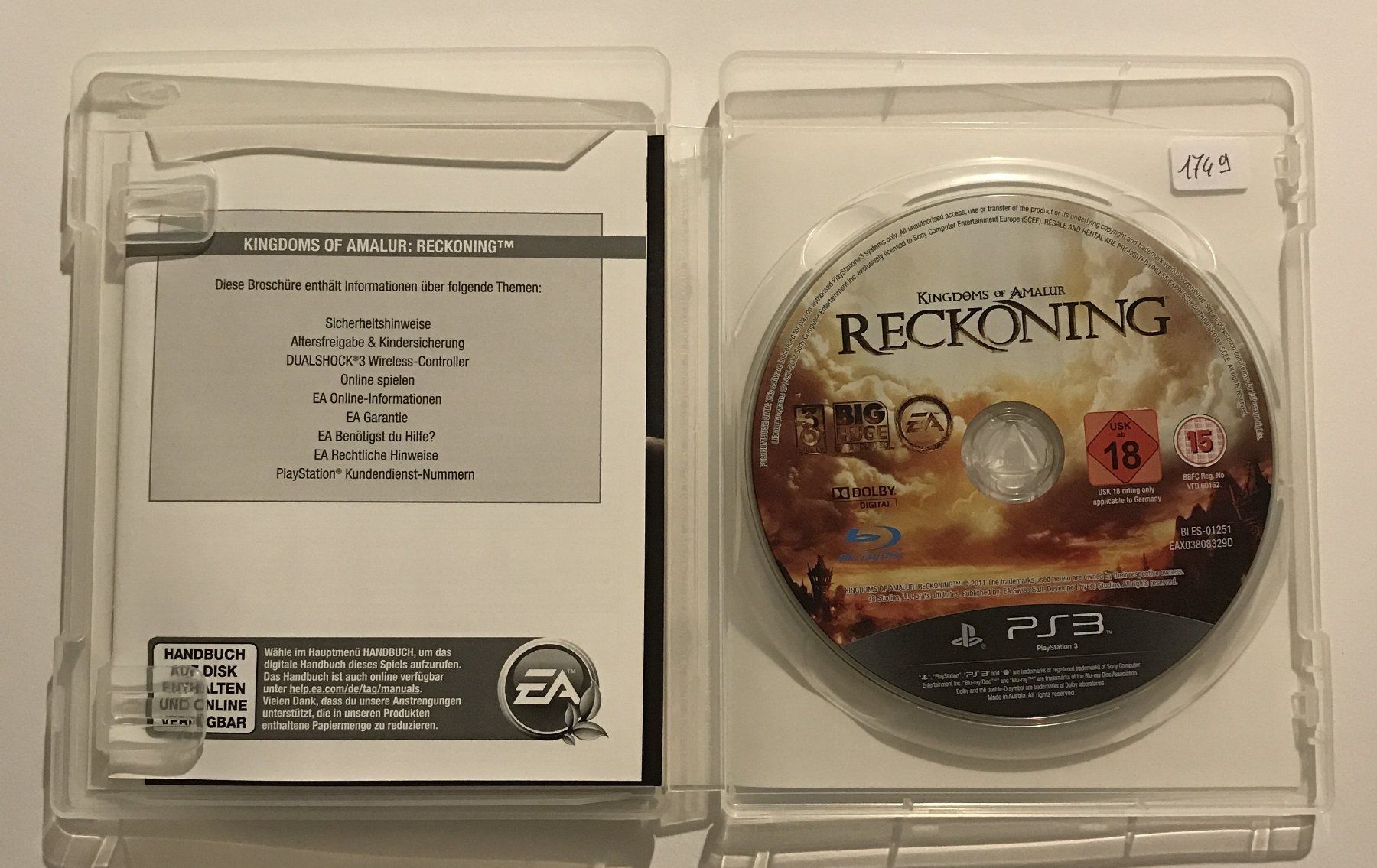 Giochi: PS3 - Kingdoms of Amalur: Reckoning – Usato da Allschwil venduto da Bullach 1