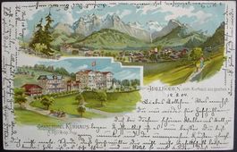 Litho ADELBODEN Grand Hotel Kurhaus - A. Reichen, Prop.