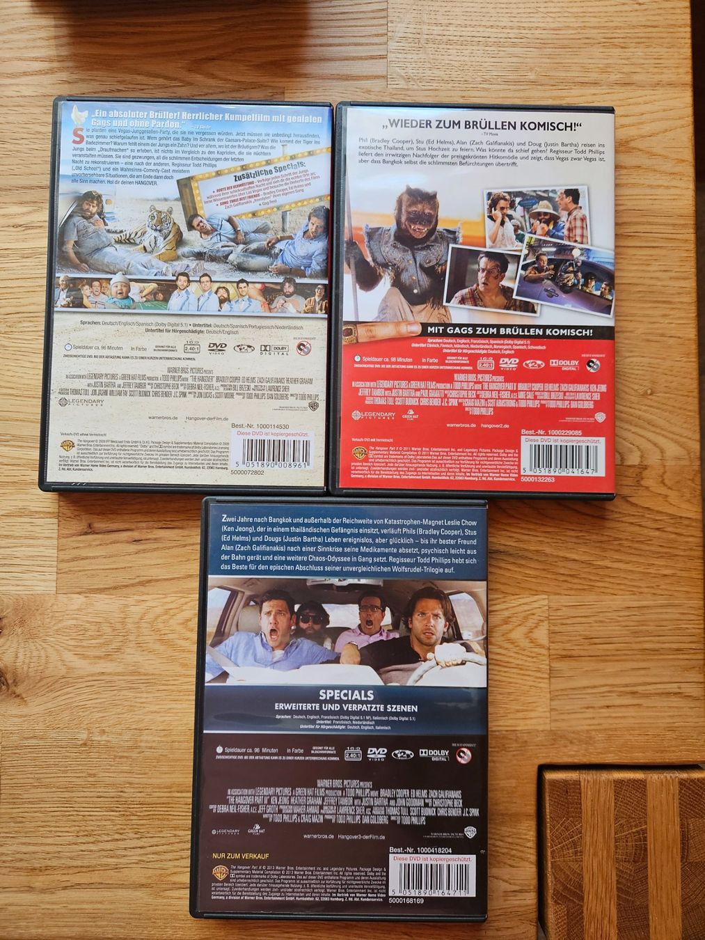 Tutti i DVDs: Hangover 1-3 – Usato da Blankenburg venduto da kat_hx7f 1