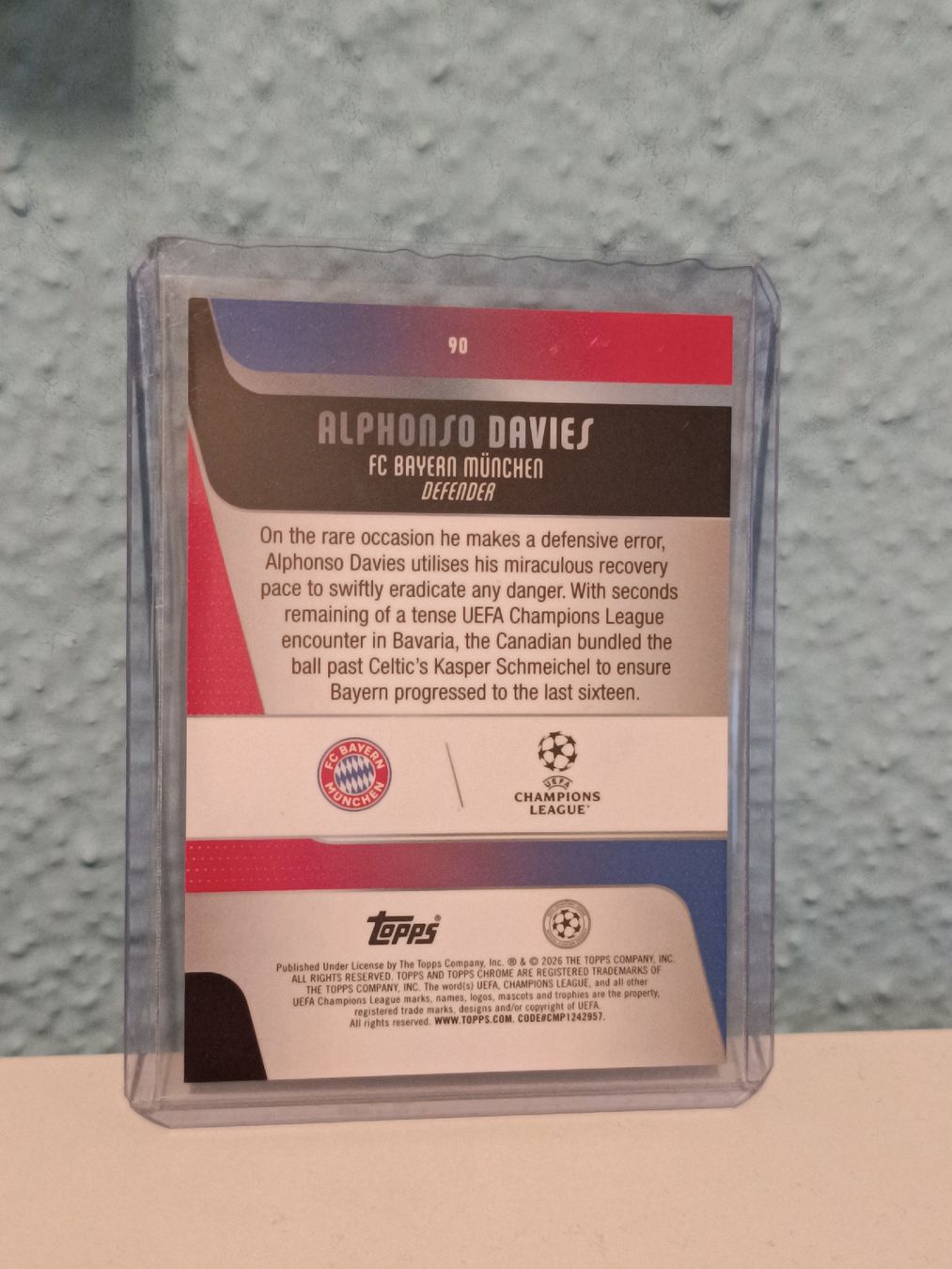 Topps Carte collezionabili: Alphonso Davies Pink Refractor 206/250  Topps Chrome UEFA C – Nuovo e nell'imballaggio originale da Siebnen venduto da Kinero1112 2