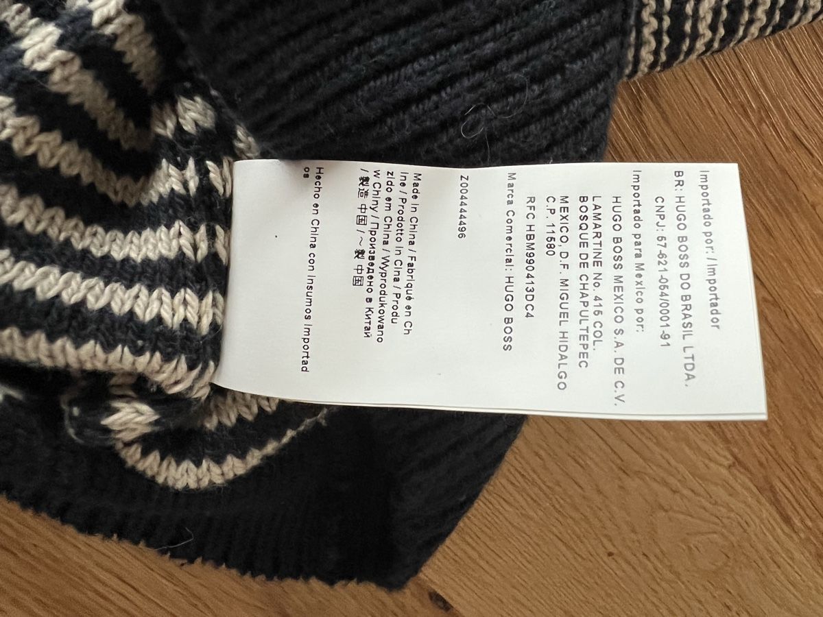 Hugo Boss Maglioni & Felpe: Herren Pullover Hugo Boss, Gr.L blau/grau – Usato da Wolfwil venduto da Poulet60 1