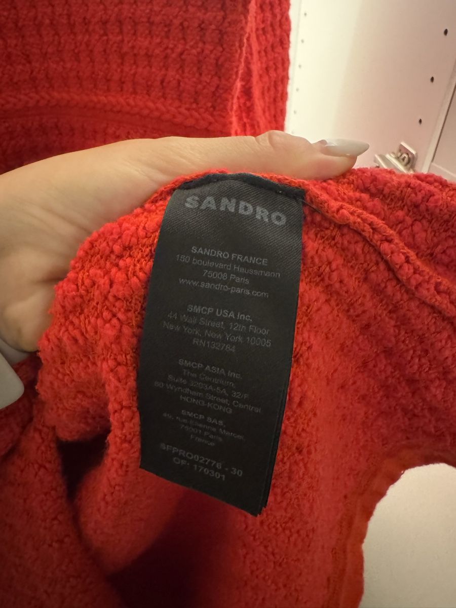 Sandro Vestiti: Sandro Red Knit Mini Dress – Nuovo (secondo la descrizione) da Neuchatel venduto da Mia_G 2
