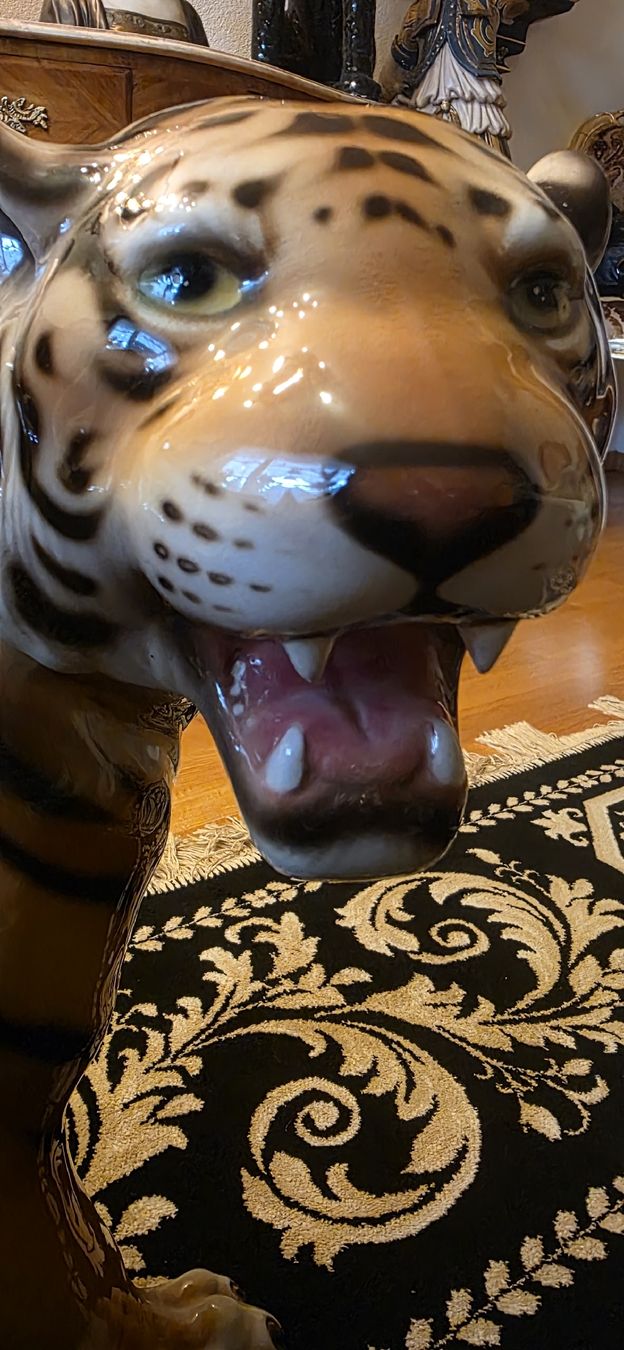 Sculture & Statue: Grosse Vintage Tiger Statue, Keramik – Usato da Kaufdorf venduto da Nati-Nati 2
