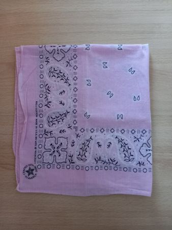 Bandana rose Vintage WAMCRAFT 100% coton