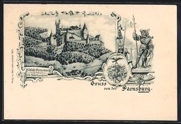 AK Farnsburg, Blick auf das Schloss
