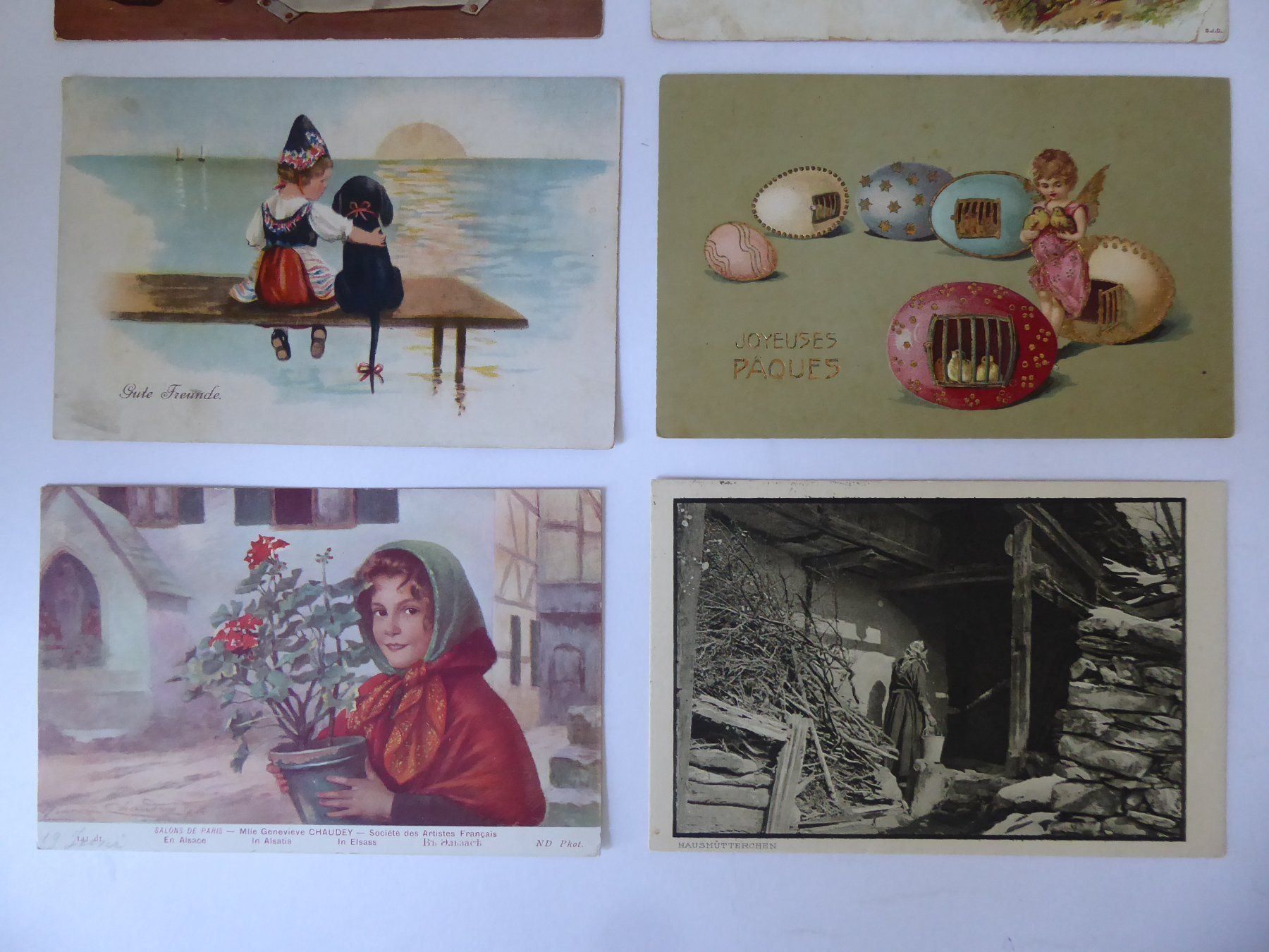 Cartes postales: 9 Nostalgie Ansichtskarten, antik – D'occasion à Turbenthal par Panau 1