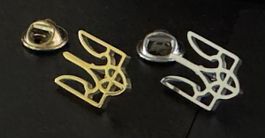 Ukraine Trident Anstecker Set - Gold & Silber Look