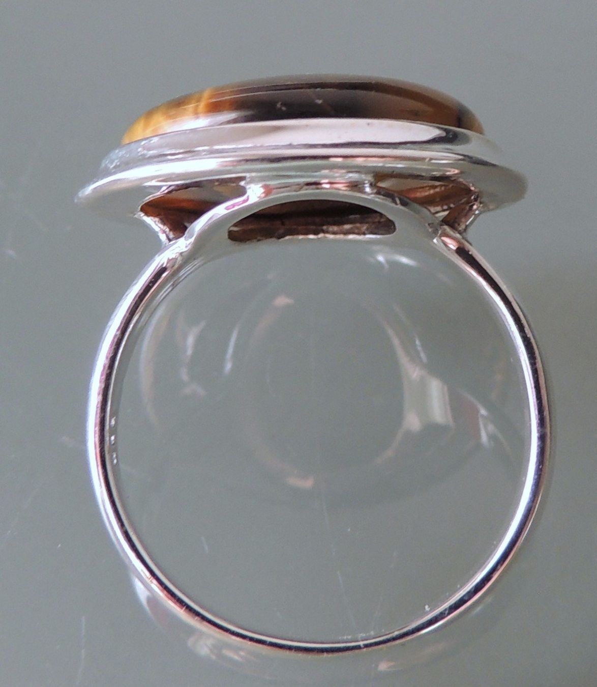 Anelli: Silber 925 Tigerauge Fingerring Gr. 54 – Nuovo e nell'imballaggio originale da Waldenburg venduto da schaller707 4