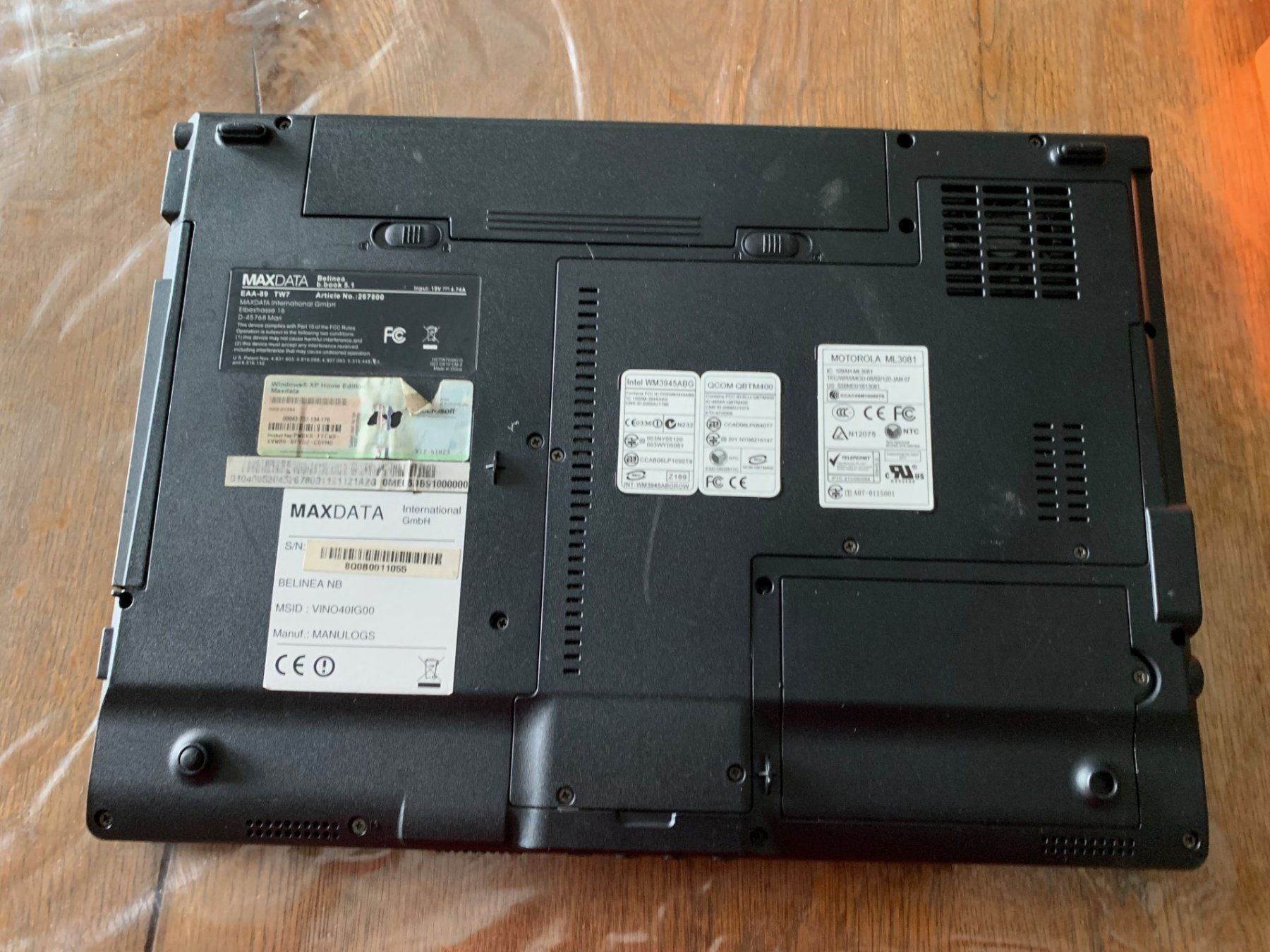 Notebook: MAXDATA Model: Belinea . Laptop startet nicht. Für Teile. – Difettoso da Emmen venduto da newdeal1970 4