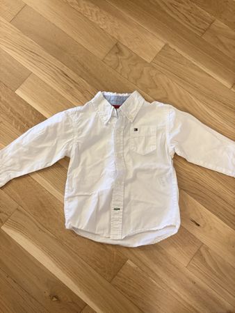 Tommy Hilfiger White Shirt for Toddler Boys, Size 18M 👕✨