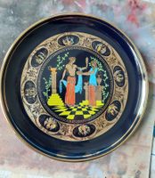 Griechischer Teller in 24K Goldeinfassung von 1957, Vintage