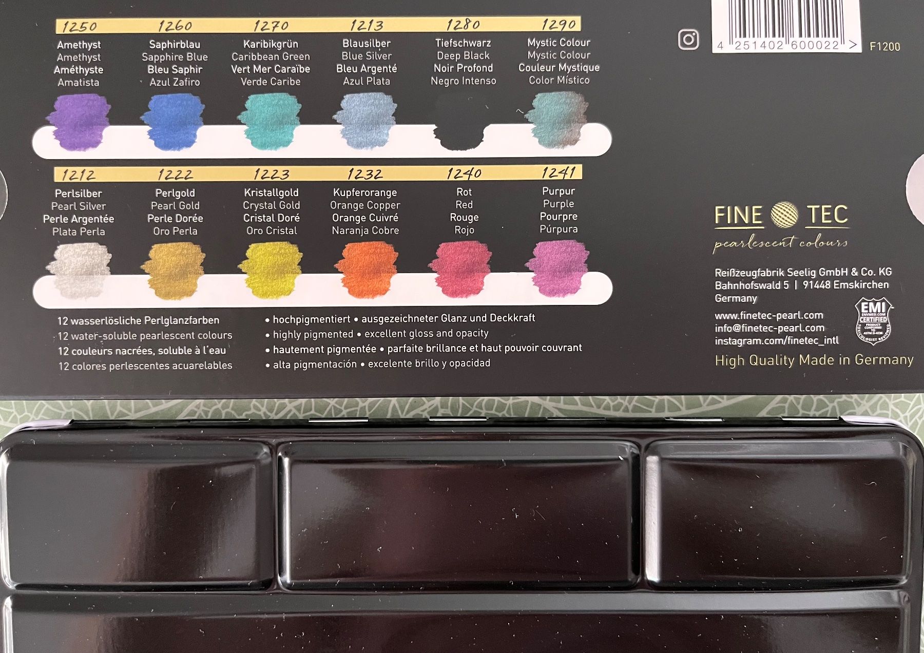 Farben: Aquarelle Finetec pearlescent colors – Neu und originalverpackt aus Le Crêt-p-Semsales von staglione69 2