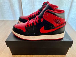 NIKE AIR JORDAN 1 BRED 100% ORIGINAL NEW & OG BOX EUR. 40,5