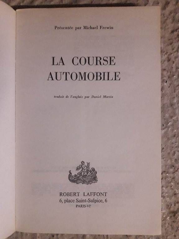 Bücher: Livre sur La Course Automobile – Gebraucht aus Morges von pha_9xnc 3