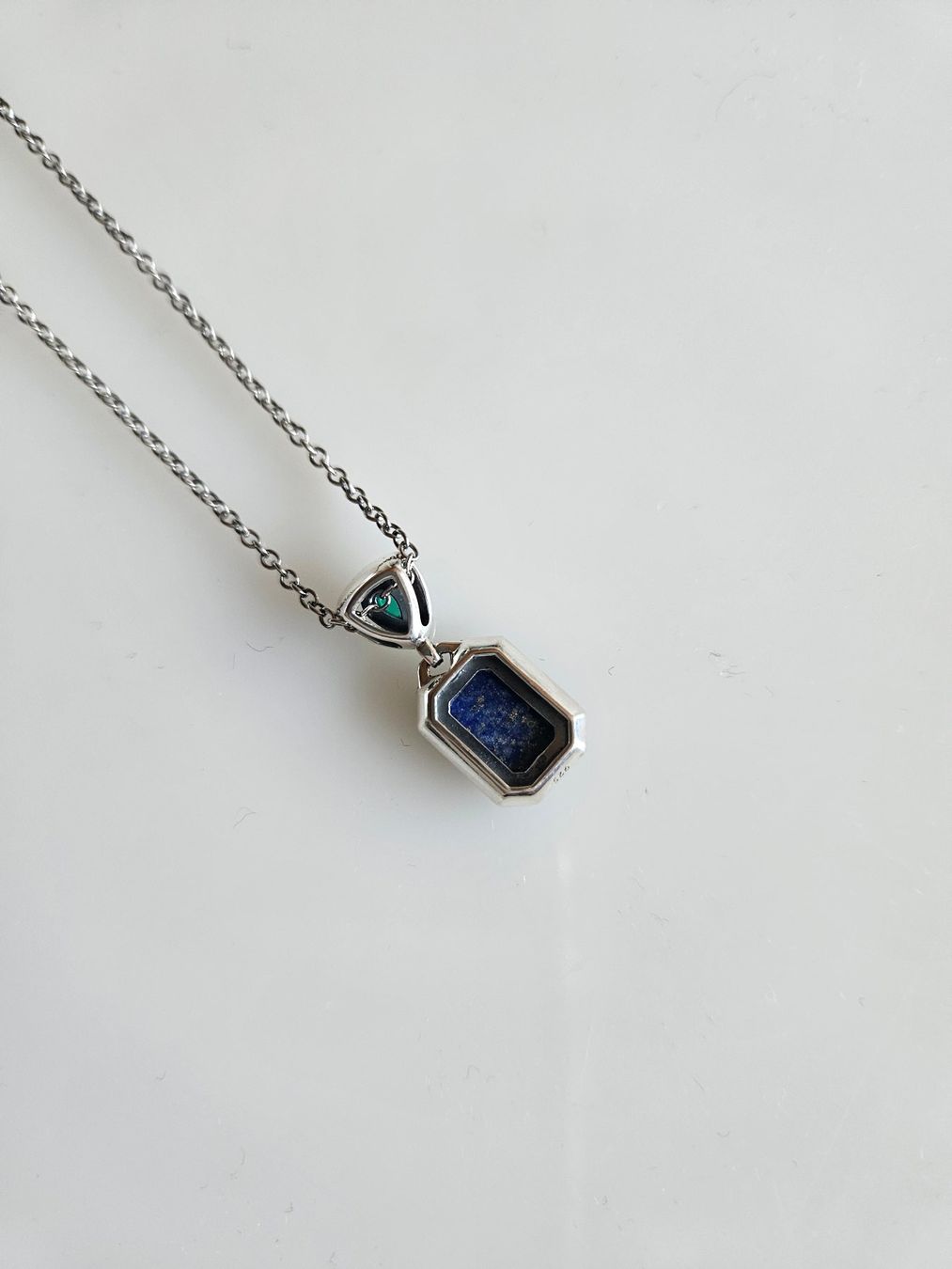 Catenine: Silber Kette mit Lapislazuli – Nuovo (secondo la descrizione) da Winterthur venduto da ste_tcx5 3