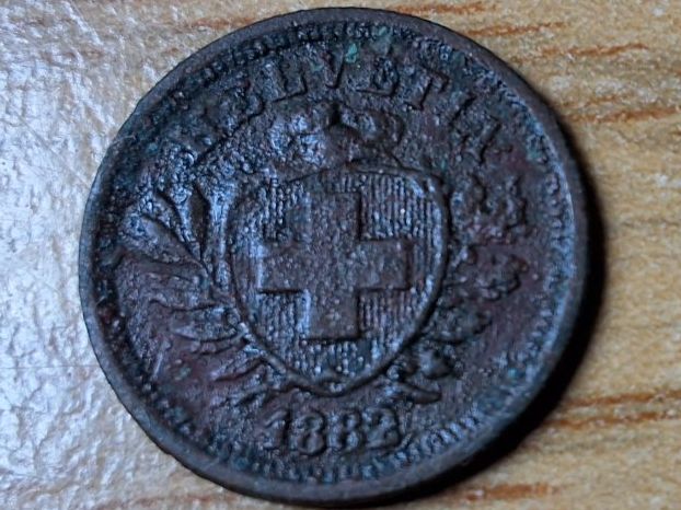 Tutti le monete: 1 Rappen 1882 – Usato da Münchenstein venduto da purbach1