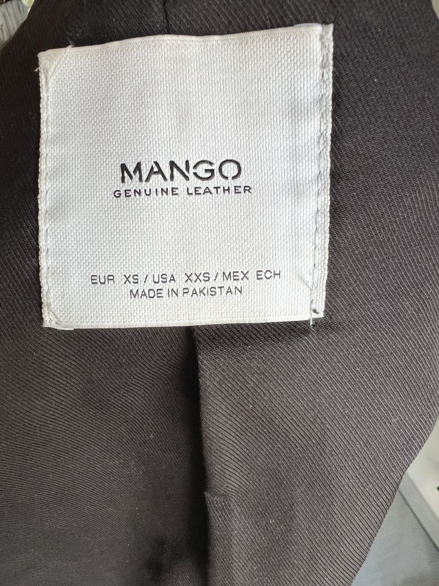 Mango Giacche: Lederjacke Marke Mango schwarz – Usato da Freidorf TG venduto da Iris1970 3