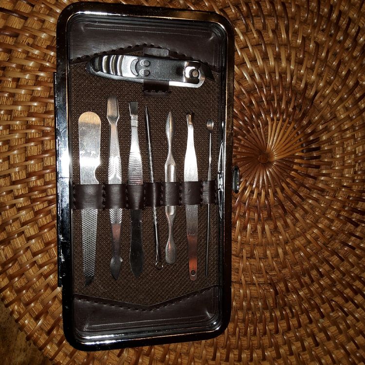 Verkelly Nagelfeilen-Set Aus Edelstahl – 6-teilig, Doppelseitig & Mit Reinigungsspitze