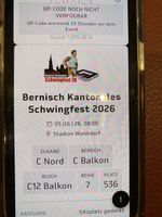 2 Tickets Sitzplatz Bernisch Kantonales Schwingfest
