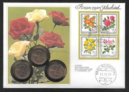Münzbrief Letztag Zweiräppler Rosental 31.12.1977