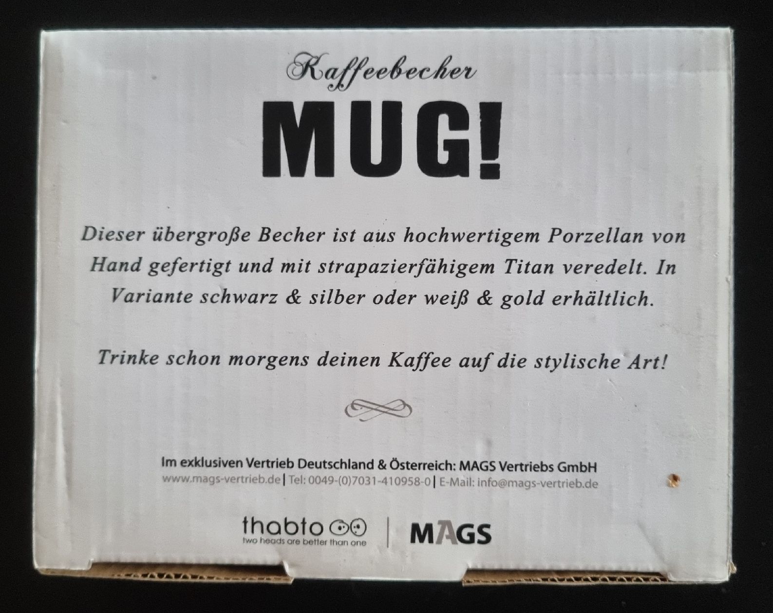 Tazze: Stylische Kaffeetasse – Nuovo (secondo la descrizione) da Wohlen AG venduto da Agnar 2