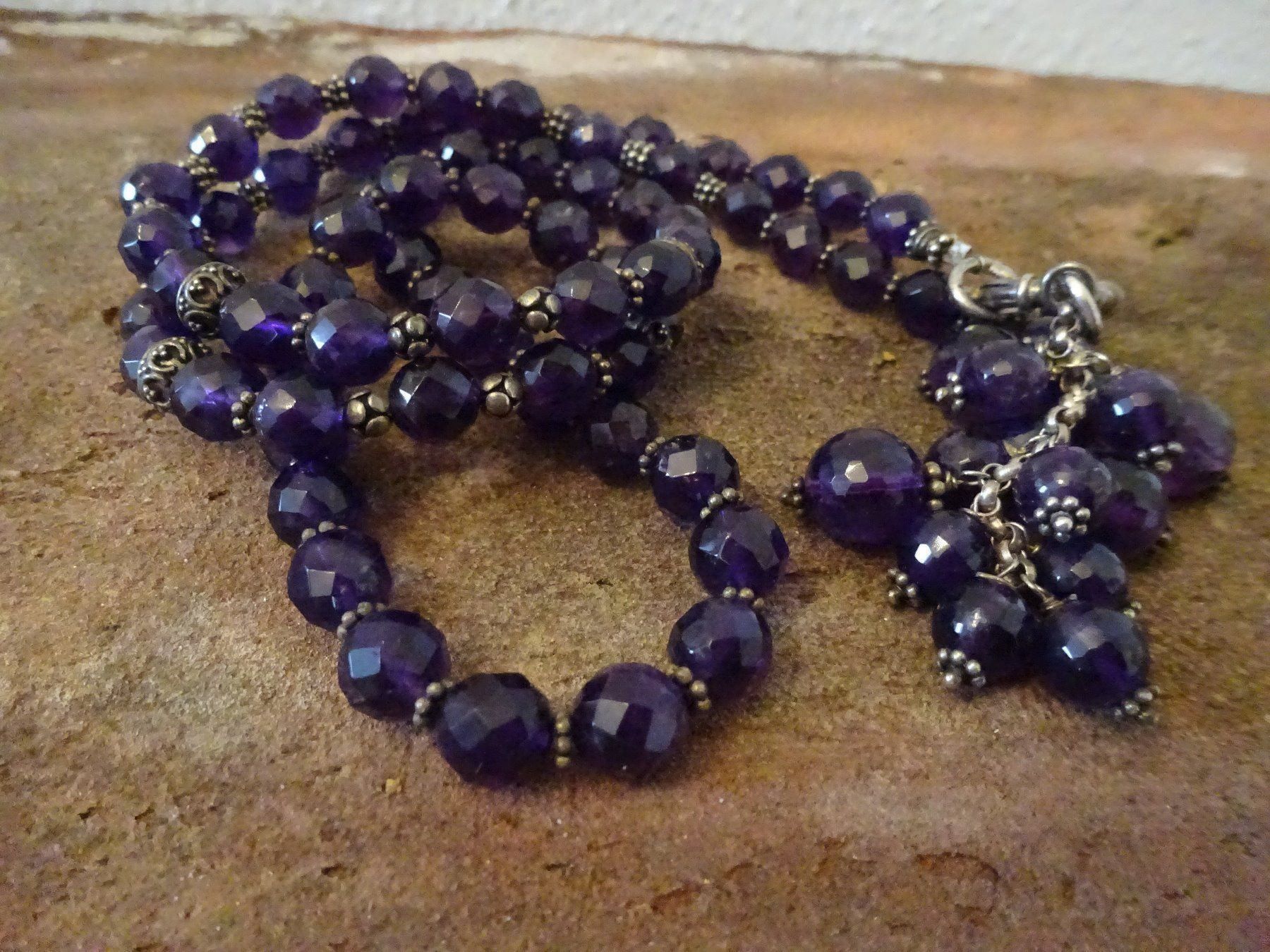 Catenine: Kette Amethyst Traube / 925 Silber – Usato da Esslingen venduto da FetteSchnecke 6