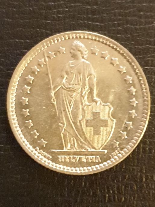 Alle Münzen: 1 Franken 1934 Gute Erhaltung!!Silber – Gebraucht aus Biel/Bienne von underdogs 2