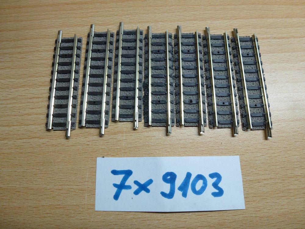 Fleischmann 10 X 9103 Gerades Ausgleichgleis 55,5mm Spur N