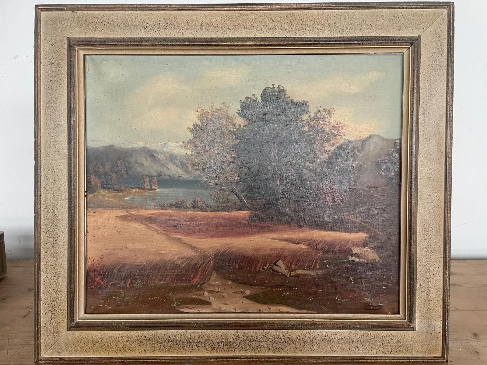 Gemälde: Gemälde Hug 80x69cm Scheunenfund – Gebraucht aus Hitzkirch von Reliko