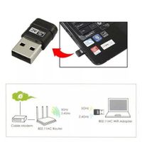 Adapter WLAN 600Mbps USB WiFi AC Dongle Wireless 2.4GHz 5GHz