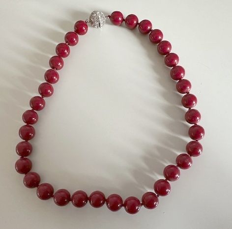 Catenine: Halskette "Perlen" rot mit Armband – Usato da Samedan venduto da Gischpel25 1