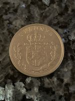 Münze Dänemark 5 Kroner 1966