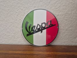 Emailschild Vespa Roller Logo Werkstatt Italy Emaille Schild