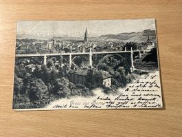 Alte Ansichtskarte von Bern, gelaufen 1899, Rarität!