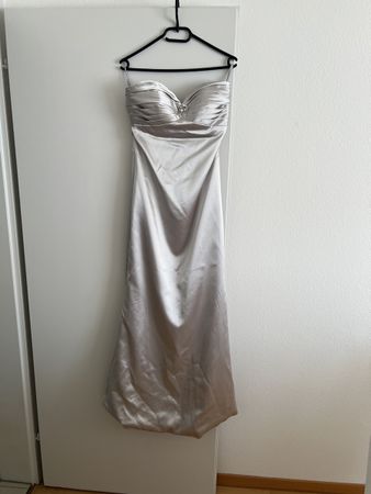 Lightinthebox schulterfreies Kleid in silber - M