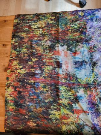 Wunderschönes Seidenfoulard nach Claude Monet