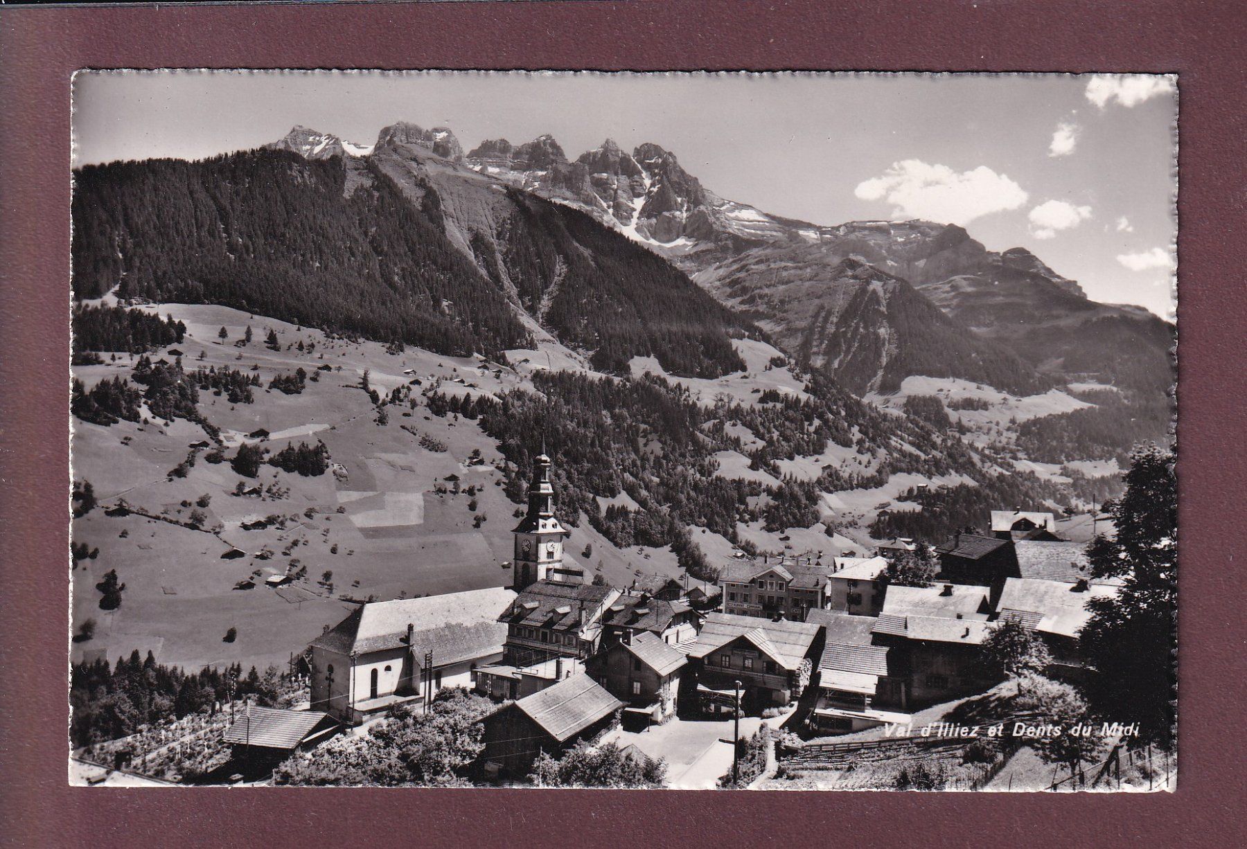Cartoline postali: VAL D'ILLIEZ - Dents du Midi – Usato da Pully venduto da nicecards