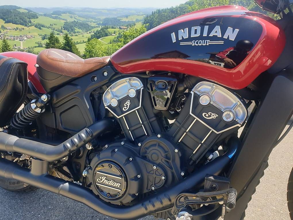 Chopper: INDIAN SCOUT BOBBER 35kw / 70kw 6000km frisch ab MFK – Gebraucht aus Laupen ZH von Cougar70 2